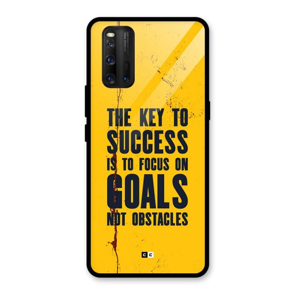 Goals Not Obstacles Glass Back Case for Vivo iQOO 3