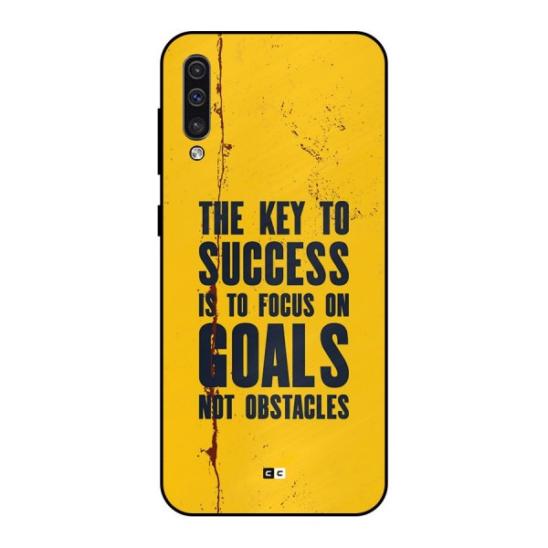 Goals Not Obstacles Metal Back Case for Galaxy A50s