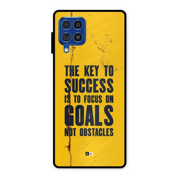 Goals Not Obstacles Metal Back Case for Galaxy F62