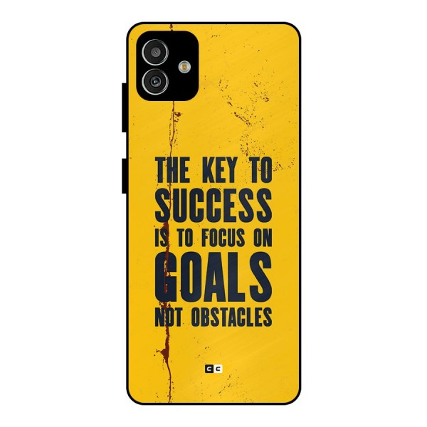 Goals Not Obstacles Metal Back Case for Galaxy M13 5G