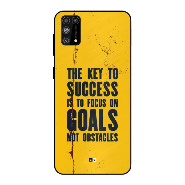 Goals Not Obstacles Metal Back Case for Galaxy M31