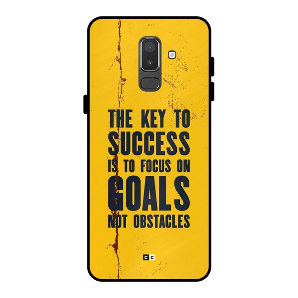 Goals Not Obstacles Metal Back Case for Galaxy On8 (2018)