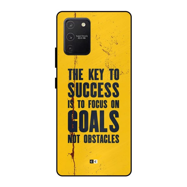 Goals Not Obstacles Metal Back Case for Galaxy S10 Lite