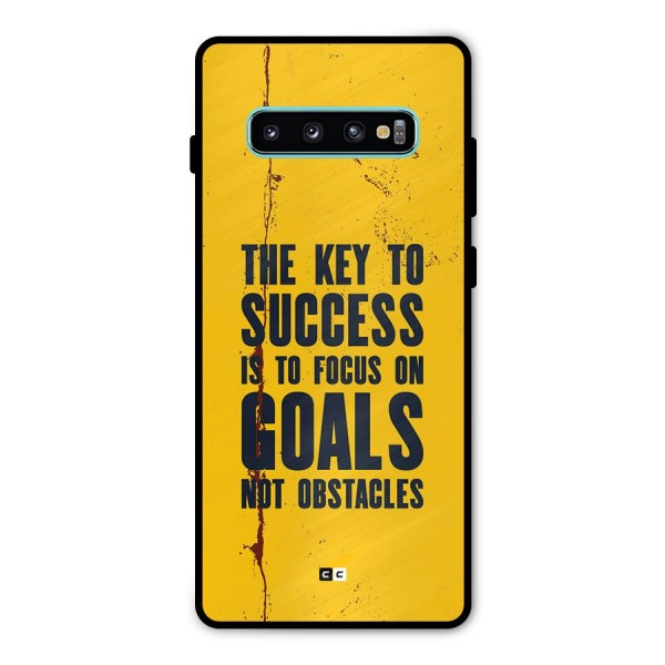 Goals Not Obstacles Metal Back Case for Galaxy S10 Plus