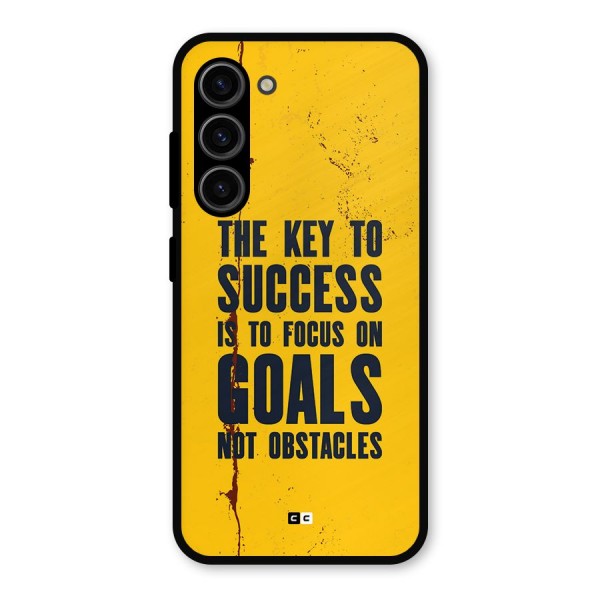 Goals Not Obstacles Metal Back Case for Galaxy S23