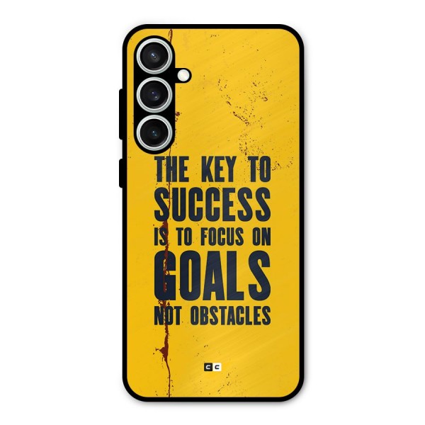 Goals Not Obstacles Metal Back Case for Galaxy S23 FE