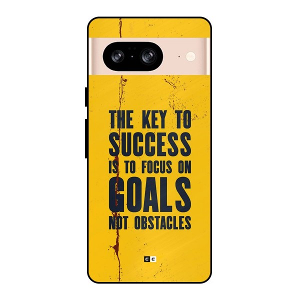 Goals Not Obstacles Metal Back Case for Google Pixel 8