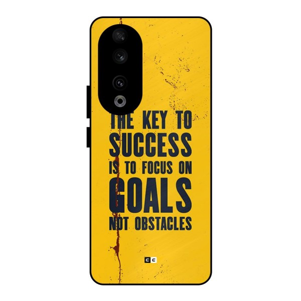 Goals Not Obstacles Metal Back Case for Honor 90