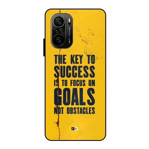 Goals Not Obstacles Metal Back Case for Mi 11X Pro