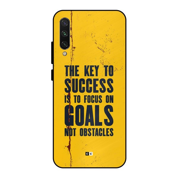 Goals Not Obstacles Metal Back Case for Mi A3