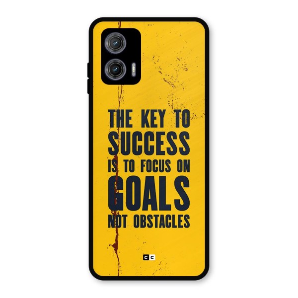 Goals Not Obstacles Metal Back Case for Moto G73