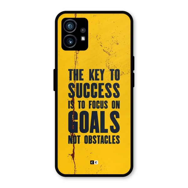 Goals Not Obstacles Metal Back Case for Nothing Phone 1