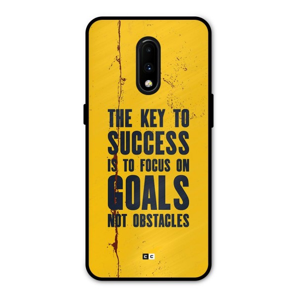 Goals Not Obstacles Metal Back Case for OnePlus 7