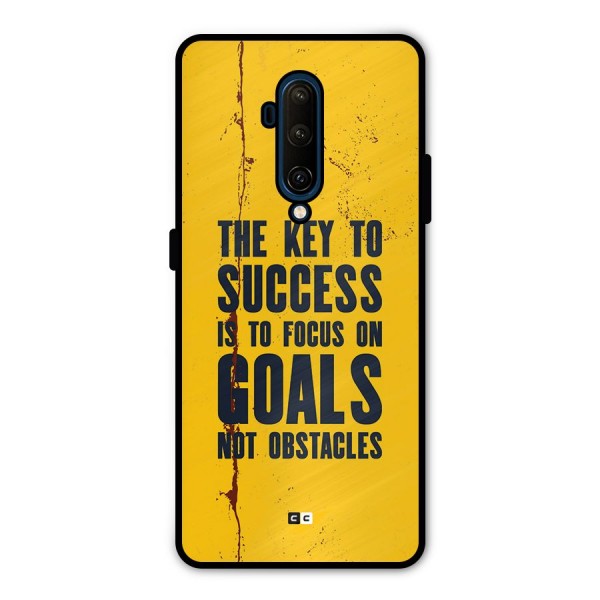 Goals Not Obstacles Metal Back Case for OnePlus 7T Pro