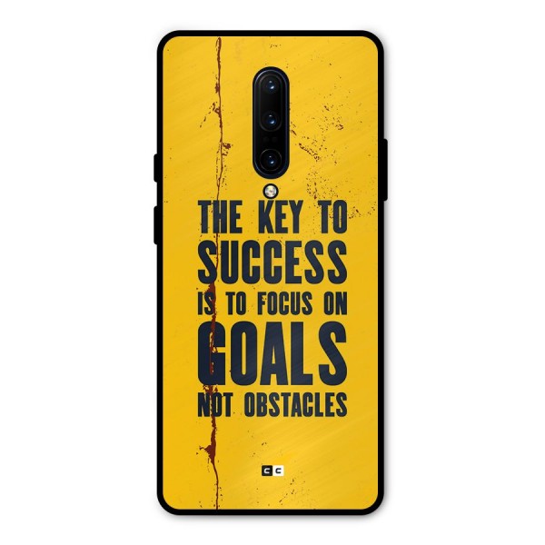 Goals Not Obstacles Metal Back Case for OnePlus 7 Pro