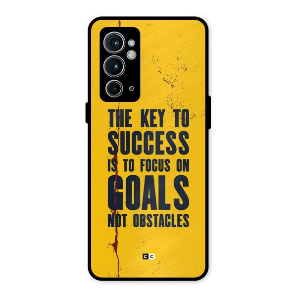 Goals Not Obstacles Metal Back Case for OnePlus 9RT 5G