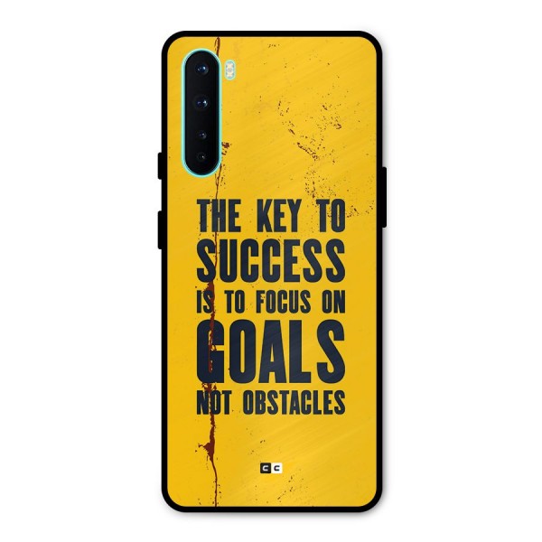 Goals Not Obstacles Metal Back Case for OnePlus Nord