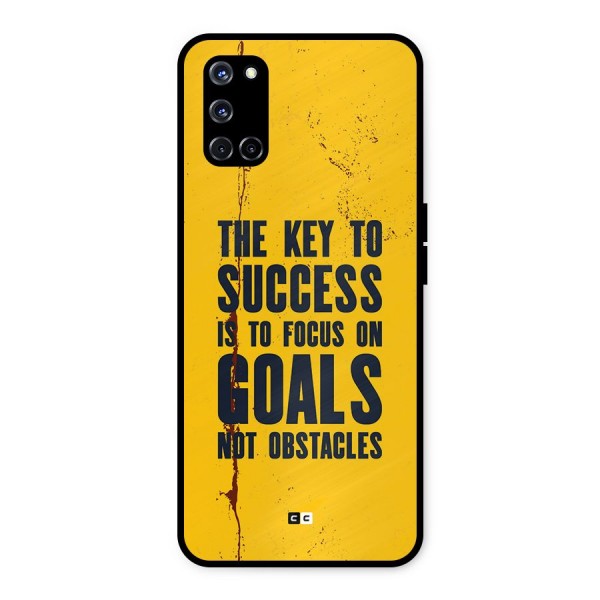 Goals Not Obstacles Metal Back Case for Oppo A52