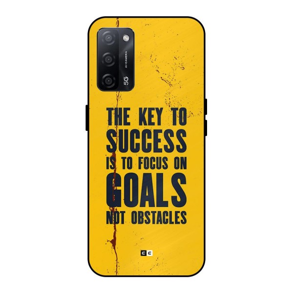 Goals Not Obstacles Metal Back Case for Oppo A53s 5G