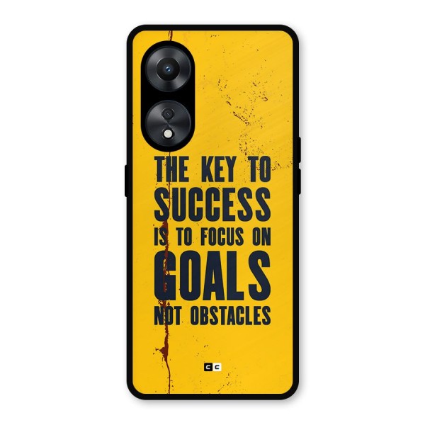 Goals Not Obstacles Metal Back Case for Oppo A78