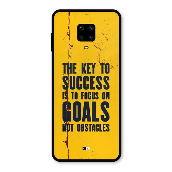 Goals Not Obstacles Metal Back Case for Poco M2