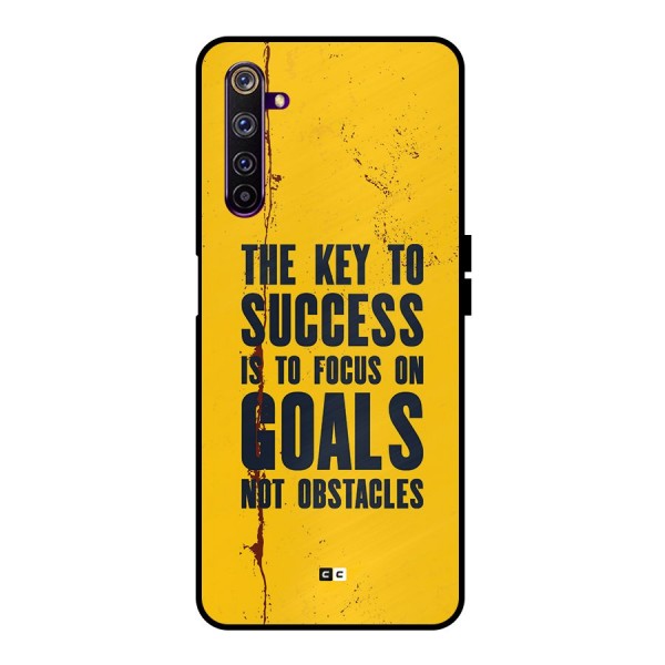 Goals Not Obstacles Metal Back Case for Realme 6 Pro