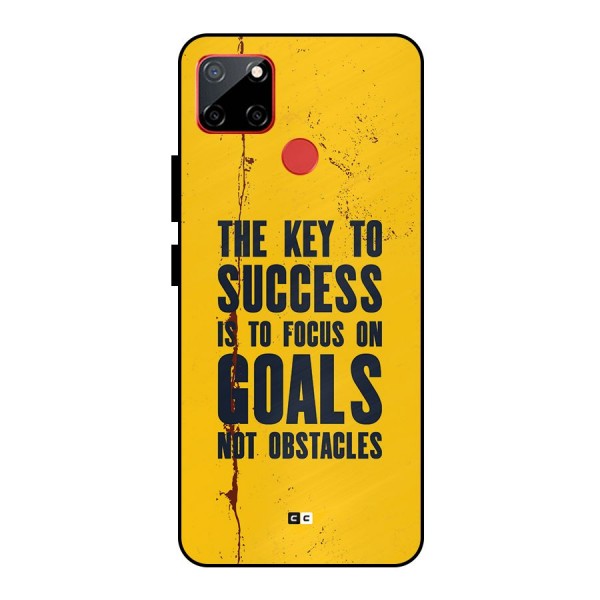 Goals Not Obstacles Metal Back Case for Realme C12