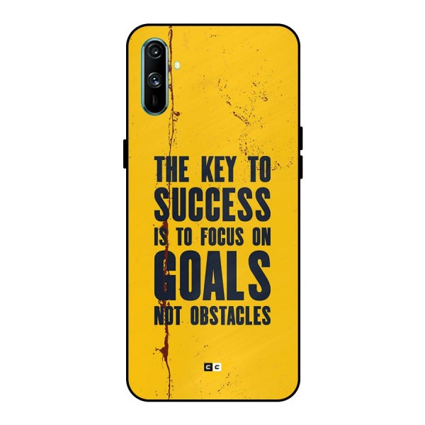 Goals Not Obstacles Metal Back Case for Realme C3