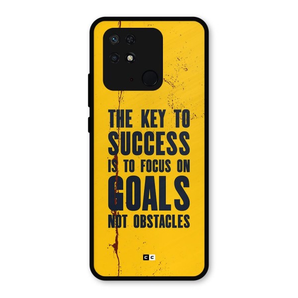 Goals Not Obstacles Metal Back Case for Redmi 10