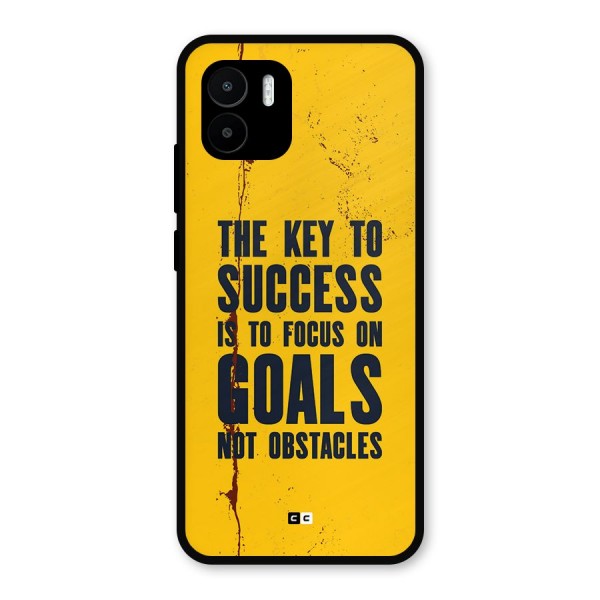 Goals Not Obstacles Metal Back Case for Redmi A1