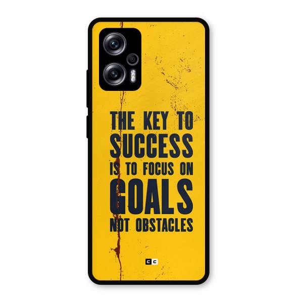 Goals Not Obstacles Metal Back Case for Redmi K50i