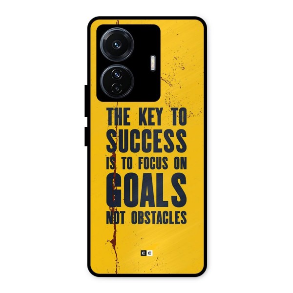 Goals Not Obstacles Metal Back Case for Vivo T1 Pro