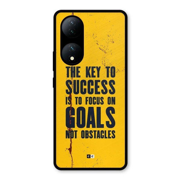 Goals Not Obstacles Metal Back Case for Vivo T2