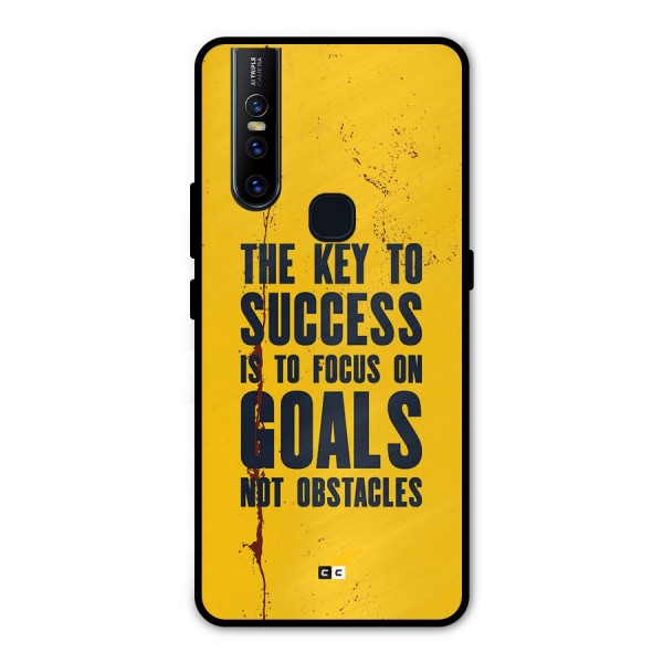 Goals Not Obstacles Metal Back Case for Vivo V15