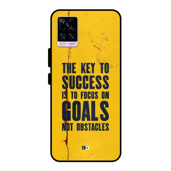 Goals Not Obstacles Metal Back Case for Vivo V20 Pro