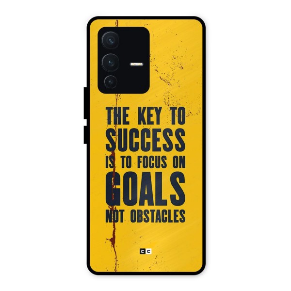 Goals Not Obstacles Metal Back Case for Vivo V23 5G