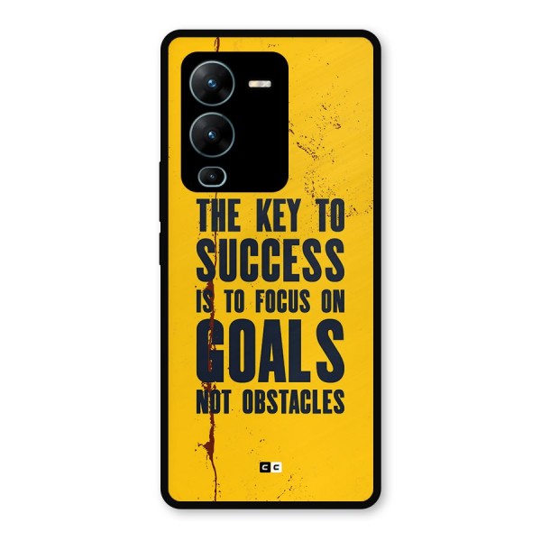 Goals Not Obstacles Metal Back Case for Vivo V25 Pro