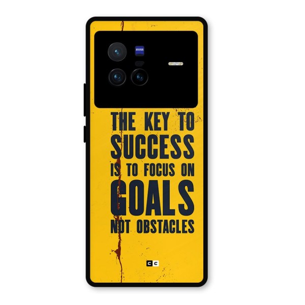 Goals Not Obstacles Metal Back Case for Vivo X80