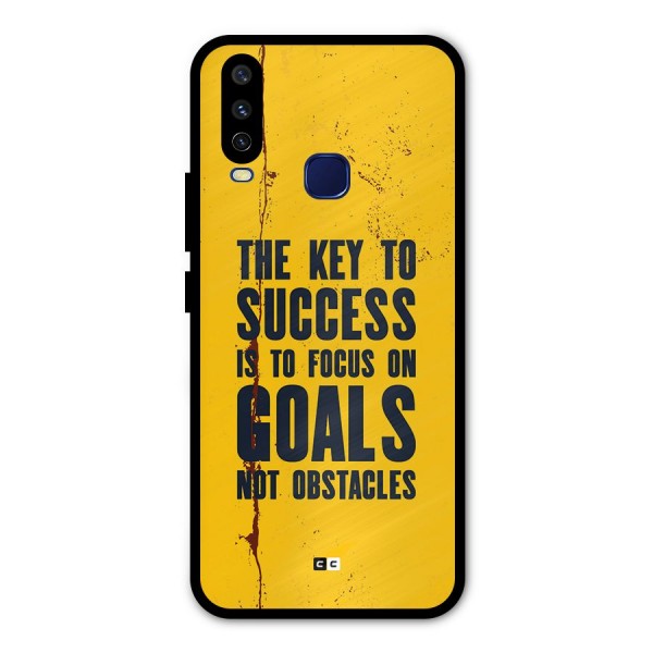 Goals Not Obstacles Metal Back Case for Vivo Y15