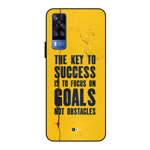 Goals Not Obstacles Metal Back Case for Vivo Y51