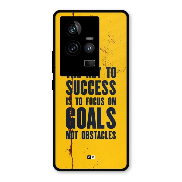 Goals Not Obstacles Metal Back Case for iQOO 11 5G