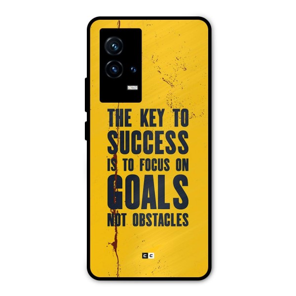 Goals Not Obstacles Metal Back Case for iQOO 9 5G