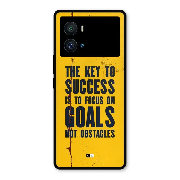 Goals Not Obstacles Metal Back Case for iQOO 9 Pro