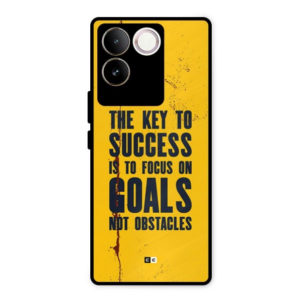 Goals Not Obstacles Metal Back Case for iQOO Z7 Pro