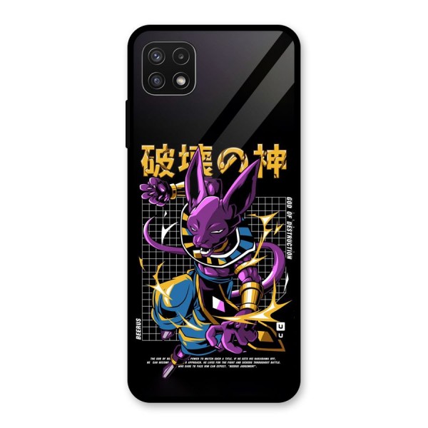 God Of Destruction Glass Back Case for Galaxy A22 5G