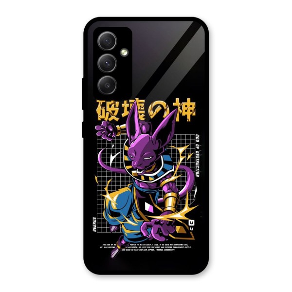 God Of Destruction Glass Back Case for Galaxy A34