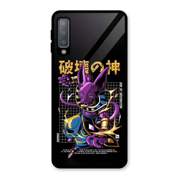 God Of Destruction Glass Back Case for Galaxy A7 (2018)