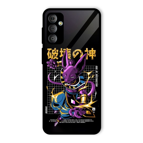 God Of Destruction Glass Back Case for Galaxy F23