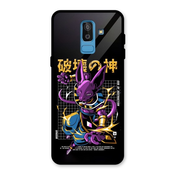 God Of Destruction Glass Back Case for Galaxy J8