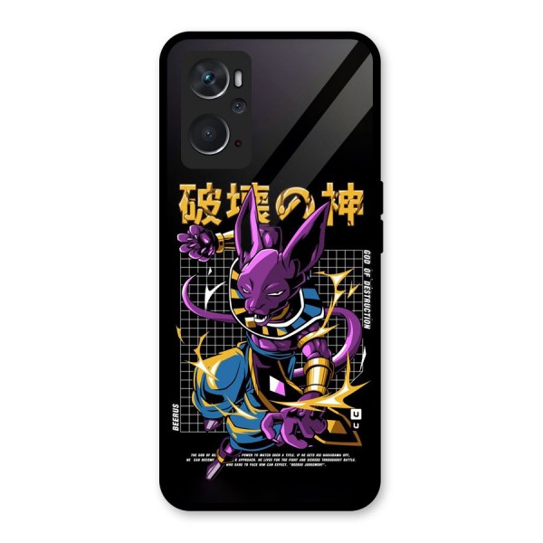 God Of Destruction Glass Back Case for Oppo K10 4G